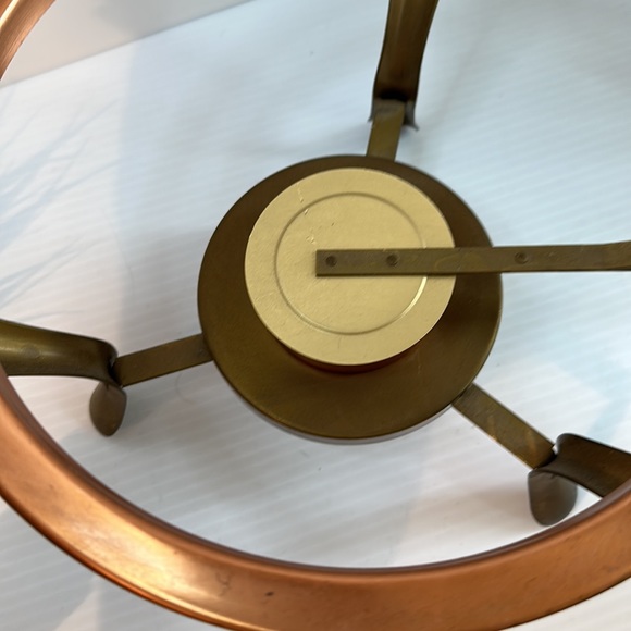 Vintage copper craft Guild double dish chaffing dish with wood handles - Picture 5 of 8